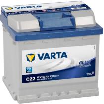 VARTA C22 - BATERIA 12V 52AH 470A +D 207X175X19